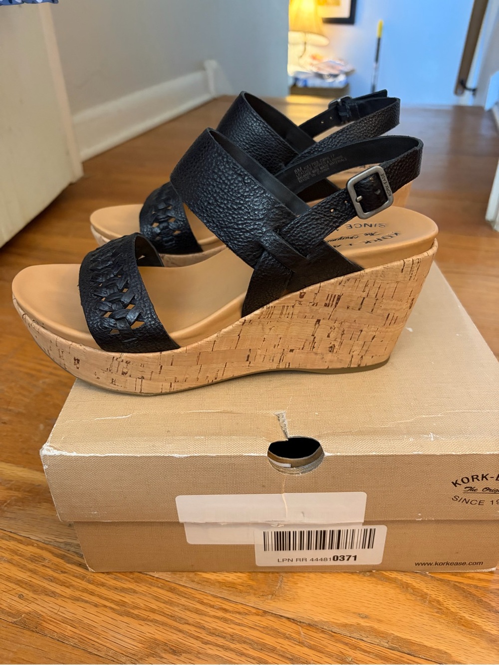 Kork-Ease Austin Braid Wedge Sandals - 8 - Picture 3 of 8